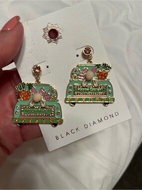 Black Diamond Easter earrings